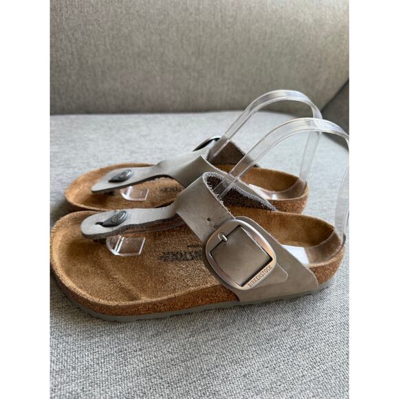 Birkenstock Gizeh Big Buckle High Shine Sandals Sz 38 Women's 7 - Picture 5 of 13